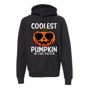 Coolest Pumpkin In The Patch Halloween Kids Premium Hoodie