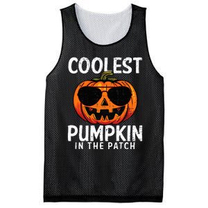 Coolest Pumpkin In The Patch Halloween Kids Mesh Reversible Basketball Jersey Tank