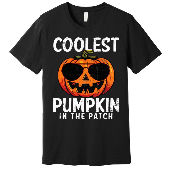 Coolest Pumpkin In The Patch Halloween Kids Premium T-Shirt