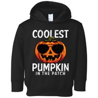 Coolest Pumpkin In The Patch Halloween Kids Toddler Hoodie