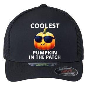 Coolest Pumpkin In The Patch Halloween Flexfit Unipanel Trucker Cap