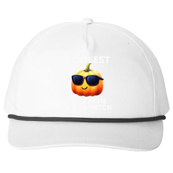 Coolest Pumpkin In The Patch Halloween Snapback Five-Panel Rope Hat