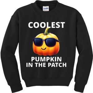 Coolest Pumpkin In The Patch Halloween Kids Sweatshirt