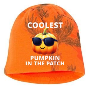 Coolest Pumpkin In The Patch Halloween Kati - Camo Knit Beanie