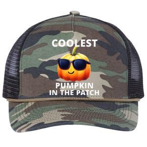 Coolest Pumpkin In The Patch Halloween Retro Rope Trucker Hat Cap