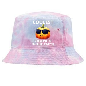 Coolest Pumpkin In The Patch Halloween Tie-Dyed Bucket Hat