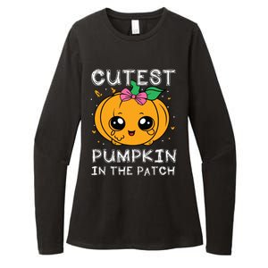 Cutest Pumpkin In The Patch Halloween Costume Girls Womens CVC Long Sleeve Shirt