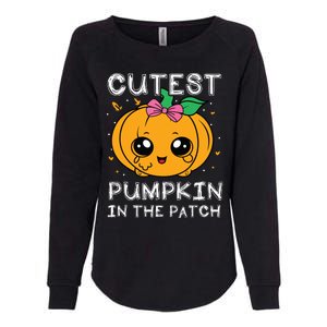 Cutest Pumpkin In The Patch Halloween Costume Girls Womens California Wash Sweatshirt