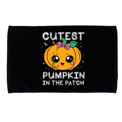 Cutest Pumpkin In The Patch Halloween Costume Girls Microfiber Hand Towel