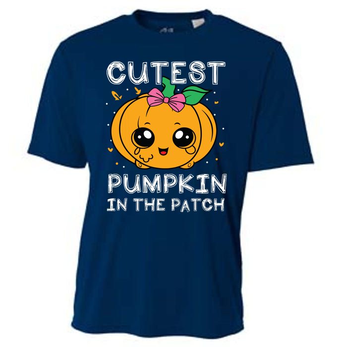 Cutest Pumpkin In The Patch Halloween Costume Girls Cooling Performance Crew T-Shirt