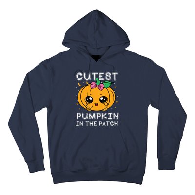 Cutest Pumpkin In The Patch Halloween Costume Girls Hoodie