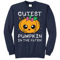 Cutest Pumpkin In The Patch Halloween Costume Girls Sweatshirt