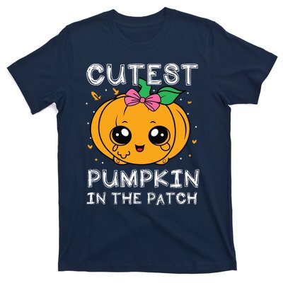 Cutest Pumpkin In The Patch Halloween Costume Girls T-Shirt