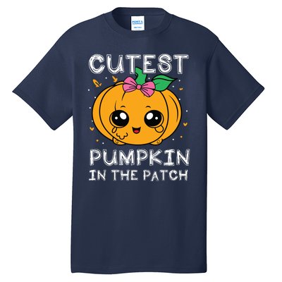 Cutest Pumpkin In The Patch Halloween Costume Girls Tall T-Shirt