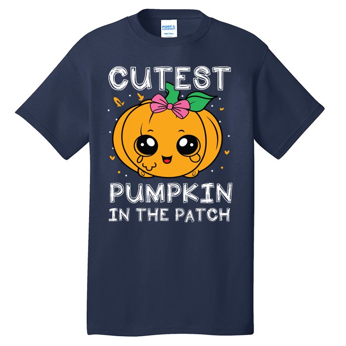 Cutest Pumpkin In The Patch Halloween Costume Girls Tall T-Shirt