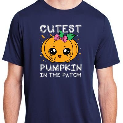 Cutest Pumpkin In The Patch Halloween Costume Girls Adult ChromaSoft Performance T-Shirt