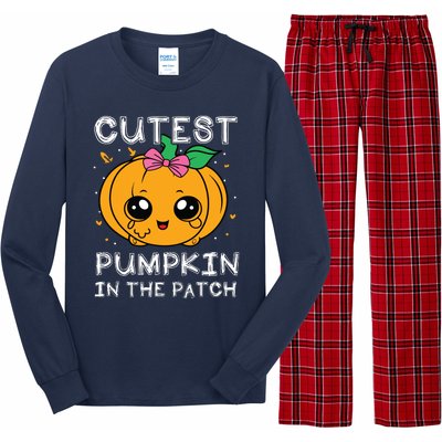 Cutest Pumpkin In The Patch Halloween Costume Girls Long Sleeve Pajama Set