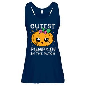 Cutest Pumpkin In The Patch Halloween Costume Girls Ladies Essential Flowy Tank