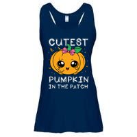 Cutest Pumpkin In The Patch Halloween Costume Girls Ladies Essential Flowy Tank