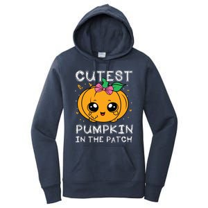 Cutest Pumpkin In The Patch Halloween Costume Girls Women's Pullover Hoodie