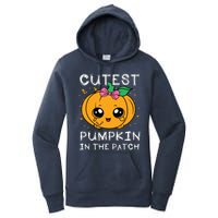 Cutest Pumpkin In The Patch Halloween Costume Girls Women's Pullover Hoodie