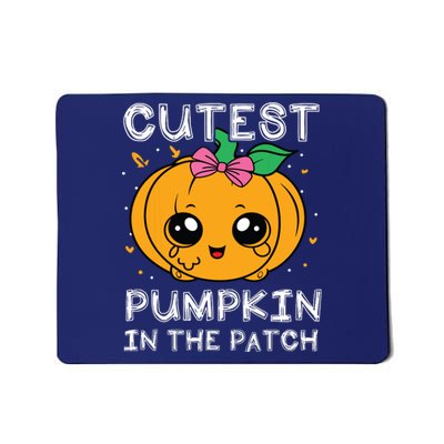 Cutest Pumpkin In The Patch Halloween Costume Girls Mousepad