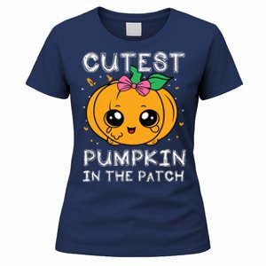 Cutest Pumpkin In The Patch Halloween Costume Girls Women's T-Shirt