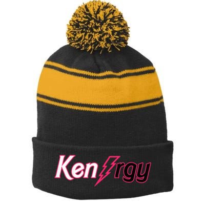 Cute Pinky I Am Keough Funny Ken-rgy Tee For  Wo Kid Stripe Pom Pom Beanie