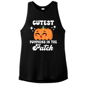 Cutest Pumpkin In The Patch Kids Girls Halloween Pumpkin Ladies PosiCharge Tri-Blend Wicking Tank