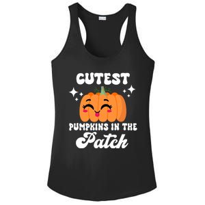 Cutest Pumpkin In The Patch Kids Girls Halloween Pumpkin Ladies PosiCharge Competitor Racerback Tank