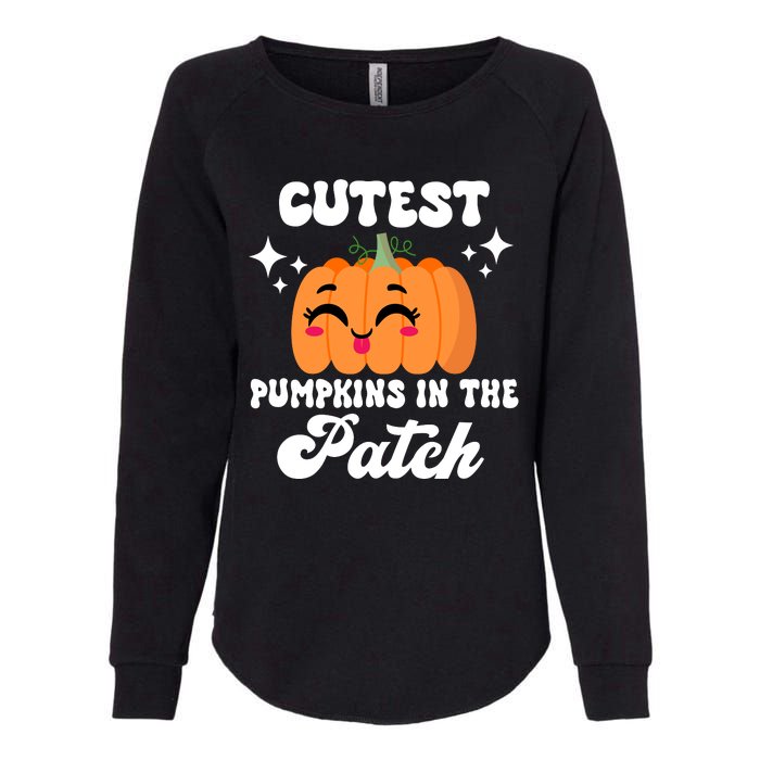 Cutest Pumpkin In The Patch Kids Girls Halloween Pumpkin Womens California Wash Sweatshirt