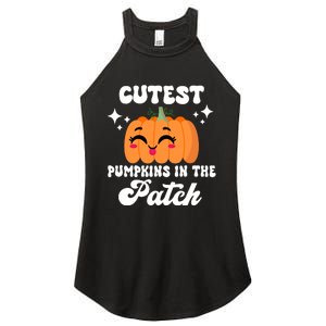 Cutest Pumpkin In The Patch Kids Girls Halloween Pumpkin Women's Perfect Tri Rocker Tank