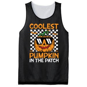 Coolest Pumpkin In The Patch Outfit Halloween Mesh Reversible Basketball Jersey Tank