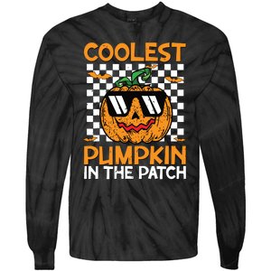 Coolest Pumpkin In The Patch Outfit Halloween Tie-Dye Long Sleeve Shirt