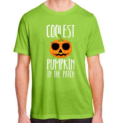 Coolest Pumpkin In The Patch Funny Halloween Party Cute Adult ChromaSoft Performance T-Shirt