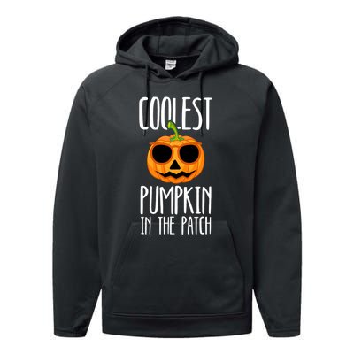 Coolest Pumpkin In The Patch Funny Halloween Party Cute Performance Fleece Hoodie