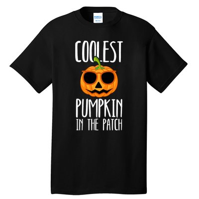 Coolest Pumpkin In The Patch Funny Halloween Party Cute Tall T-Shirt