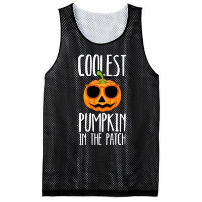 Coolest Pumpkin In The Patch Funny Halloween Party Cute Mesh Reversible Basketball Jersey Tank