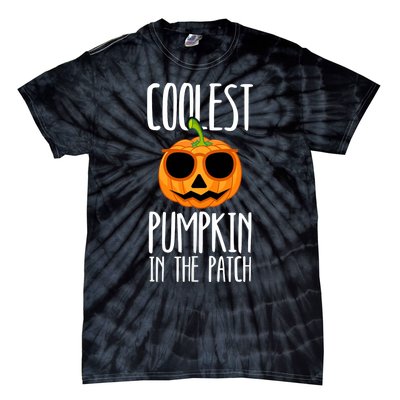 Coolest Pumpkin In The Patch Funny Halloween Party Cute Tie-Dye T-Shirt