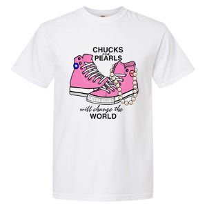 Chucks & Pearls Inspired By Kamala Harris Vp Chucks Garment-Dyed Heavyweight T-Shirt