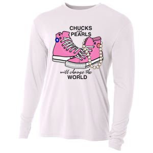 Chucks & Pearls Inspired By Kamala Harris Vp Chucks Cooling Performance Long Sleeve Crew