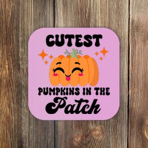 Cutest Pumpkin In The Patch Kids Girls Halloween Pumpkin Coaster