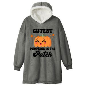 Cutest Pumpkin In The Patch Kids Girls Halloween Pumpkin Hooded Wearable Blanket