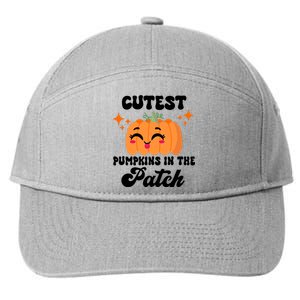 Cutest Pumpkin In The Patch Kids Girls Halloween Pumpkin 7-Panel Snapback Hat