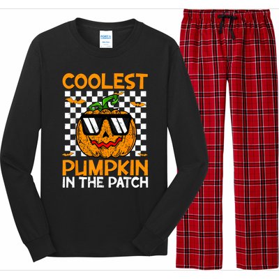 Coolest Pumpkin In The Patch Outfit Halloween Long Sleeve Pajama Set