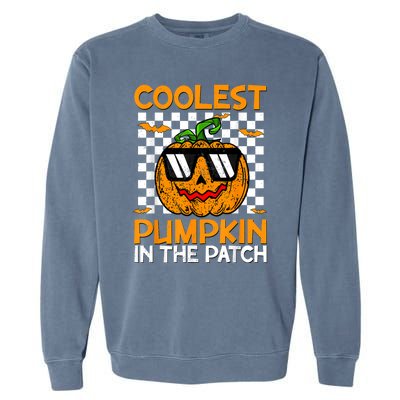 Coolest Pumpkin In The Patch Outfit Halloween Garment-Dyed Sweatshirt