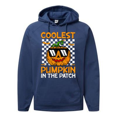 Coolest Pumpkin In The Patch Outfit Halloween Performance Fleece Hoodie