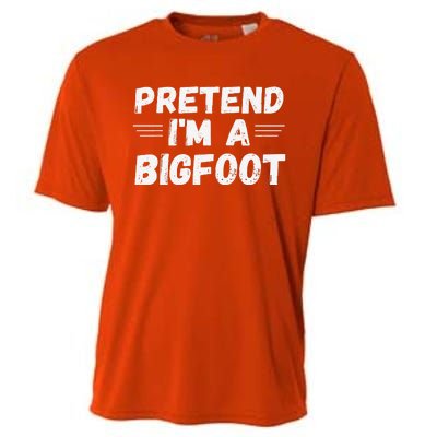 Cute Pretend Im A Bigfoot Funny Halloween Tee Cooling Performance Crew T-Shirt