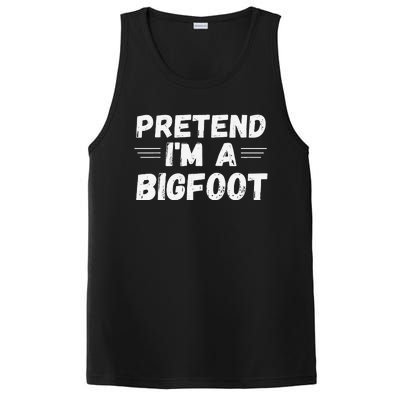 Cute Pretend Im A Bigfoot Funny Halloween Tee PosiCharge Competitor Tank