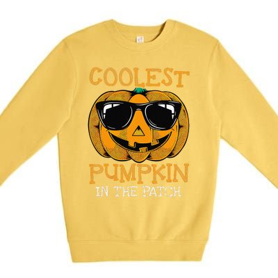 Coolest Pumpkin In The Patch Halloween Premium Crewneck Sweatshirt